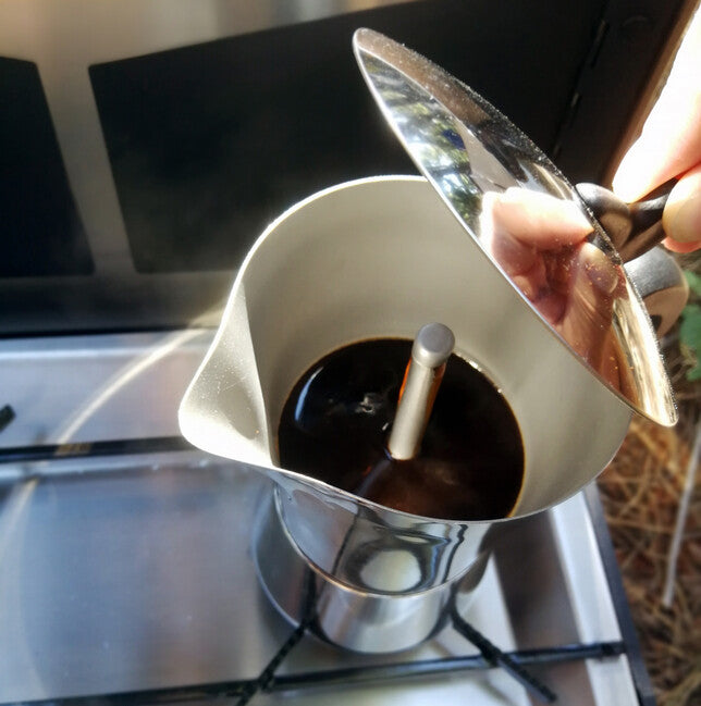 BasicNature Σακχαρωτή Ατσάλι Μηχανή Espresso 6 Φλιτζανιών