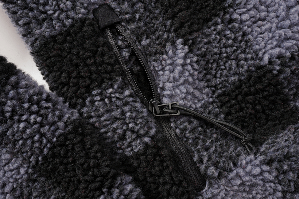 Brandit Teddyfleece Troyer Fleece Μπουφάν, μαύρο/γκρι