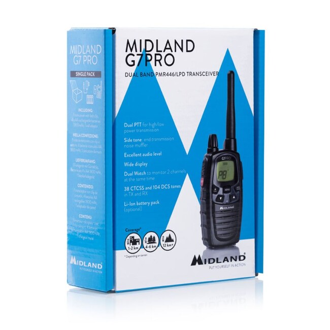 Midland G7 Pro Ασύρματη Συσκευή, Μαύρο