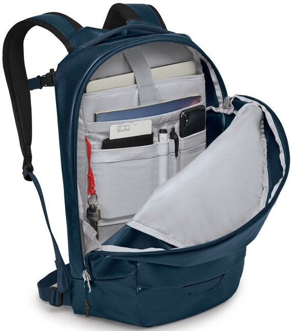 OSPREY Transporter Panel Loader σακίδιο πλάτης πόλης, venturi blue