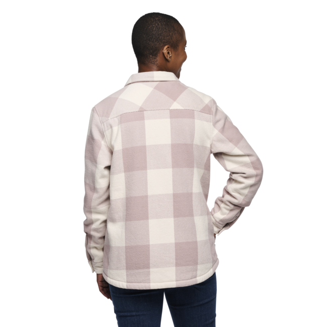 Black Diamond Project Lined Flannel Φανέλα Γυναικεία, Pale Mauve-Off White Plaid