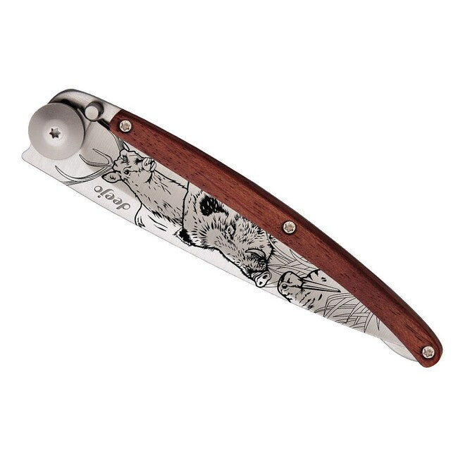 Deejo Tattoo Hunting Διπλωνόμενο Μαχαίρι Κυνηγιού coralwood