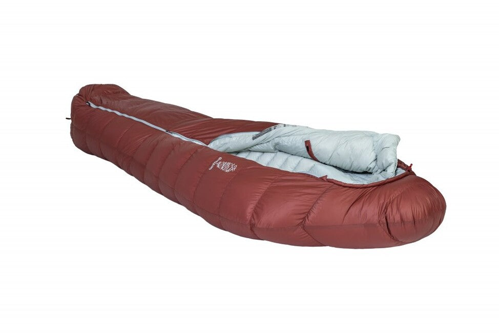 Patizon Dpro 290 Ultraελαφρύ Sleeping Bag, Σκούρο κόκκινο/ασημί, L, Αριστερό