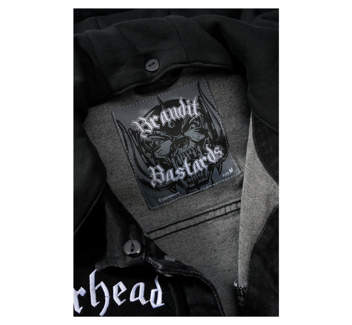 Brandit Motörhead Cradock τζάκετ denim, μαύρο-μαύρο