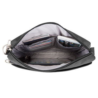 Travelon Classic Crossbody τσάντα ώμου ασφάλειας κατά των κλοπών, μαύρη