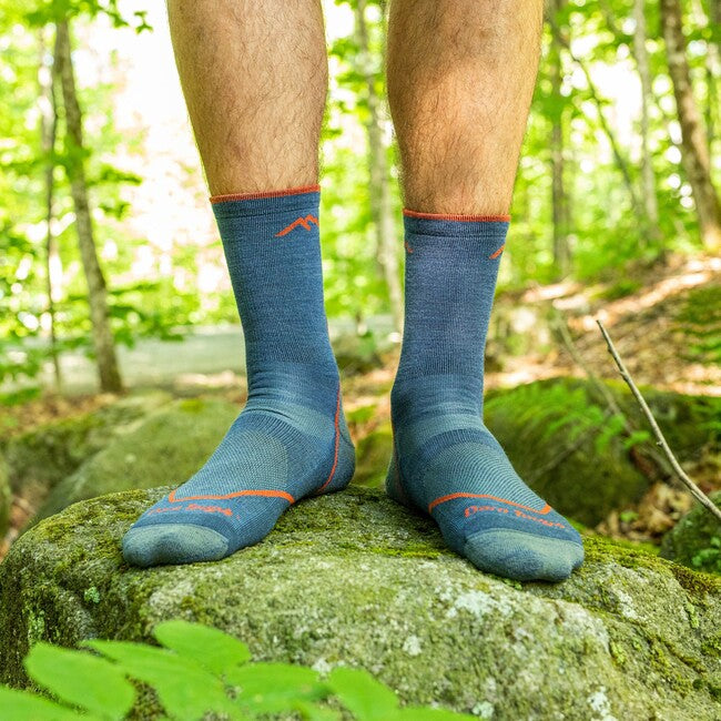 Darn Tough Light Hiker Micro Crew Κάλτσες Ελαφρές με Μαξιλάρι, Denim