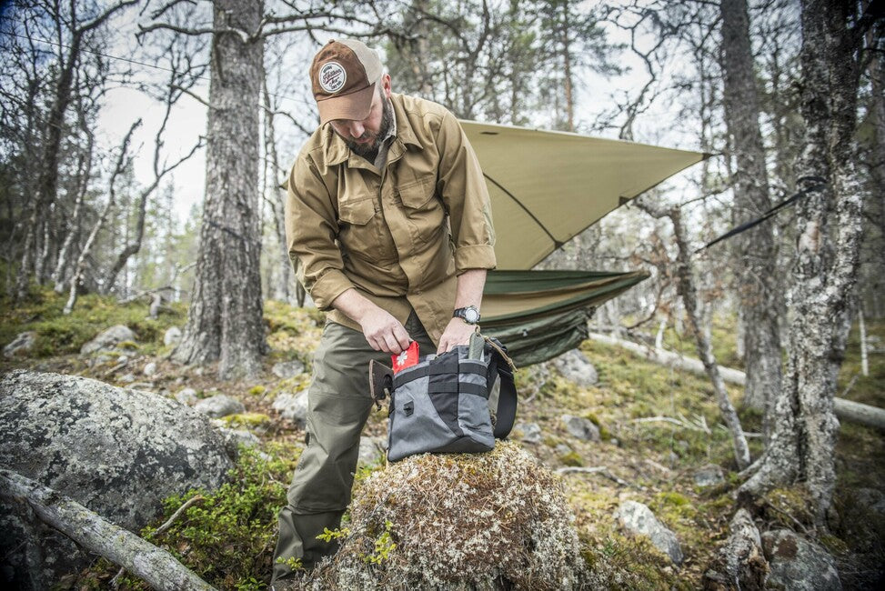 Helikon-Tex Bushcraft Haversack Bag τσάντα ώμου Cordura®, σκούρο γκρι/μαύρο