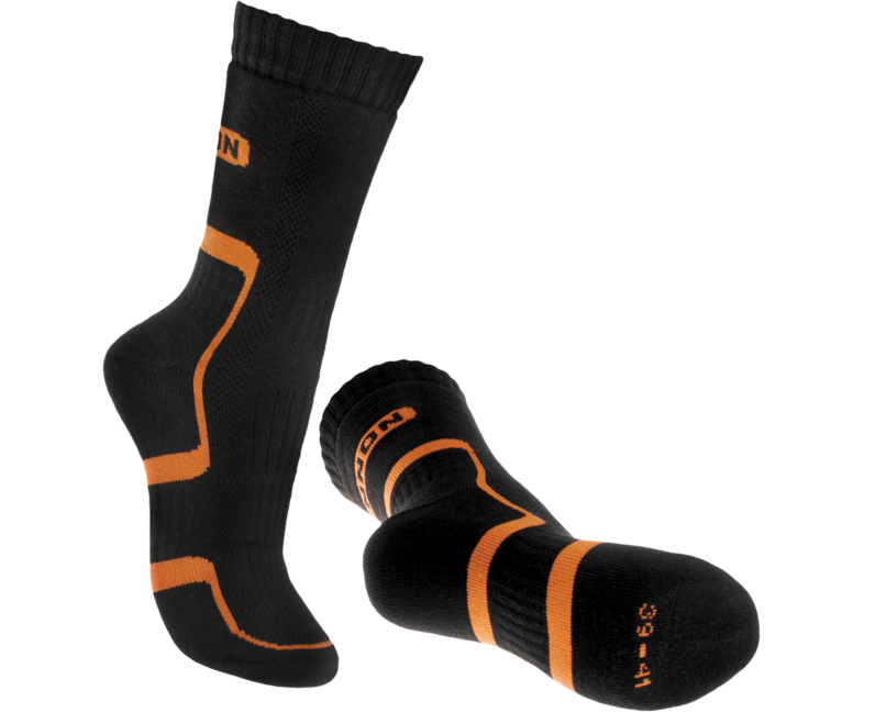 BENNON TREK SOCK κάλτσες τρεκινγκ, μαύρο/πορτοκαλί