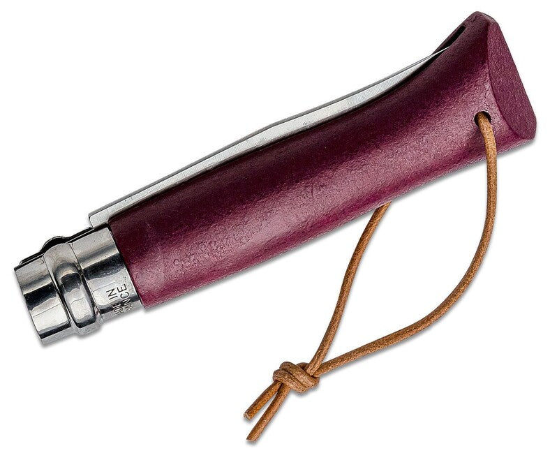 Opinel VRI N°08 Trekking Πτυσσόμενο Μαχαίρι, Burgundy