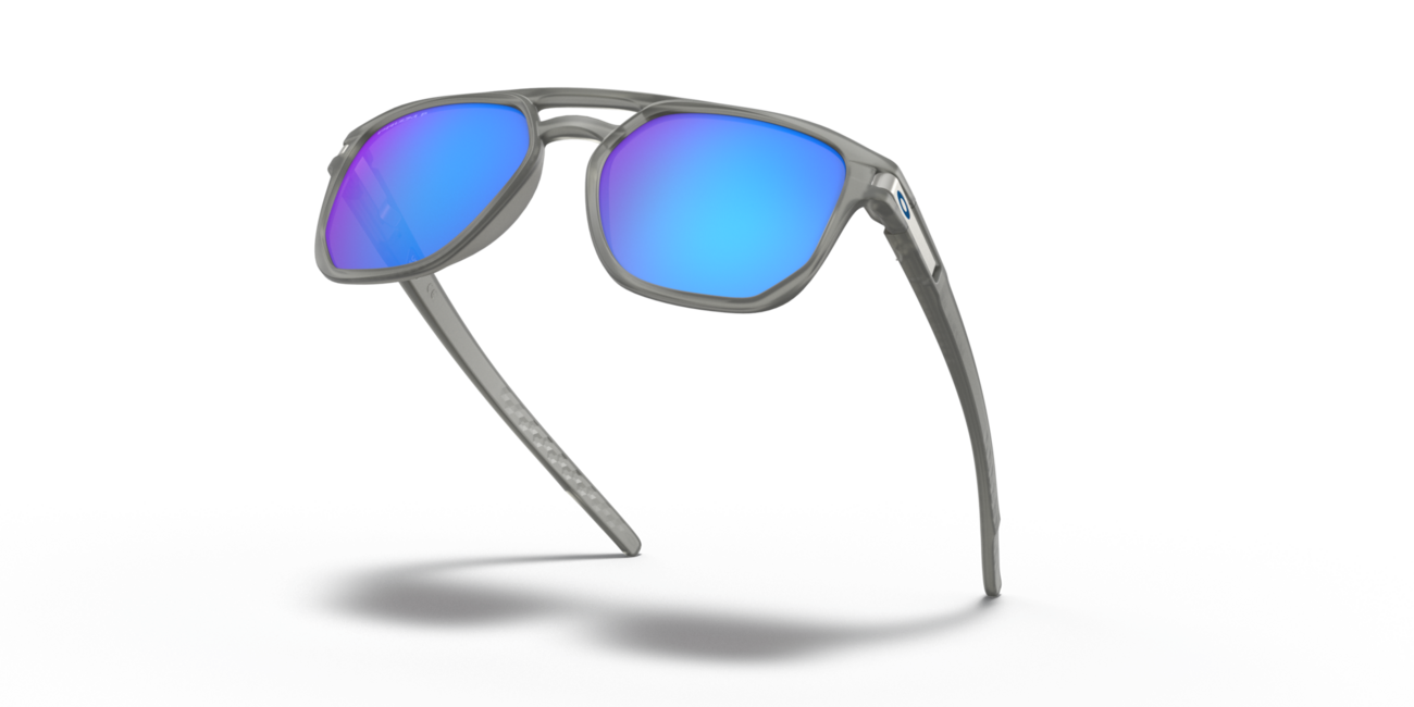 Oakley LATCH BETA Γυαλιά Ηλίου με Σκελετό Matte Grey Ink και Φακούς Prizm Sapphire Irid Polar, 54