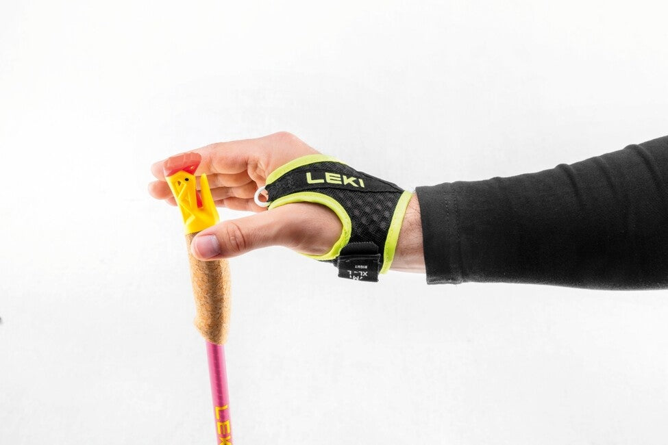 LEKI Ultratrail FX.One Superlite Μπατόν Trailathlonισμού, Νέον Ροζ - Νέον Κίτρινο - Φυσικό Ανθρακούχο