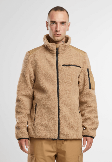 Brandit Ramble Fleece Μπουφάν ανδρικό Teddyfleece, camel
