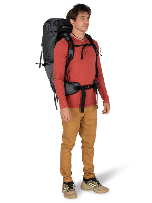 OSPREY EXOS 48 σακίδιο πλάτης περιπέτειας, tungsten grey