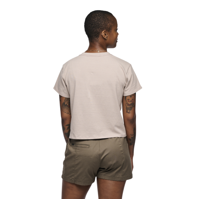Black Diamond BD Stripe Κοντομάνικο Μπλουζάκι γυναικείο, off white-pale mauve