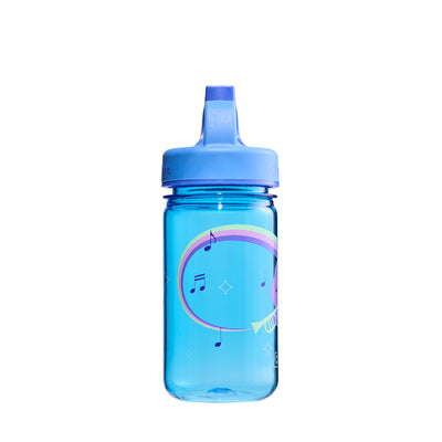Nalgene Grip-n-Gulp Sustain Παιδικό Μπουκάλι Νερού 0,35 l με Κάλυμμα, μπλε, μουσικός ιπποπόταμος