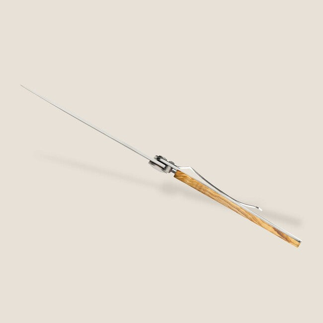 Deejo Tattoo Mirror Αναδιπλούμενο Μαχαίρι Olive Wood Trout