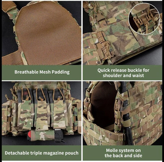 DRAGOWA Tactical Raven Τακτικό Γιλέκο, γκρι