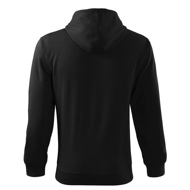 Malfini Trendy Zipper Φούτερ με Κουκούλα 300g/m2, Μαύρο