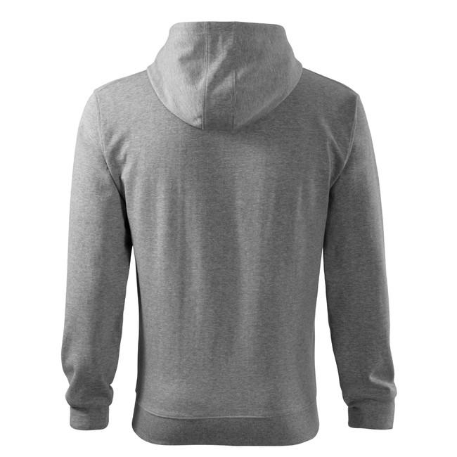 Malfini Trendy Zipper φούτερ με φερμουάρ 300g/m2, γκρι