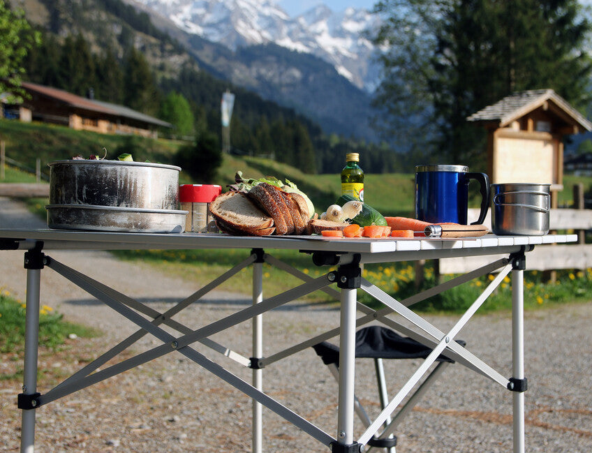 BasicNature Roll Table Τραπέζι Ταξιδίου 70 x 70 cm