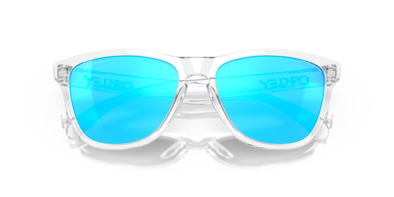 Oakley FROGSKINS Ηλιακά Γυαλιά με Σκελετό Crystal Clear και Φακούς Prizm Sapphire Iridium 55