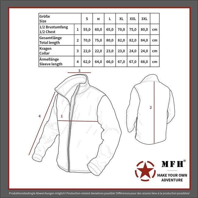 MFH Professional Combat Mission Μπουφάν Ny/Co, μαύρο φίδι