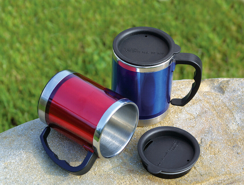 BasicNature MUG Θερμός Ανοξείδωτος, Κόκκινο, 0,42 l