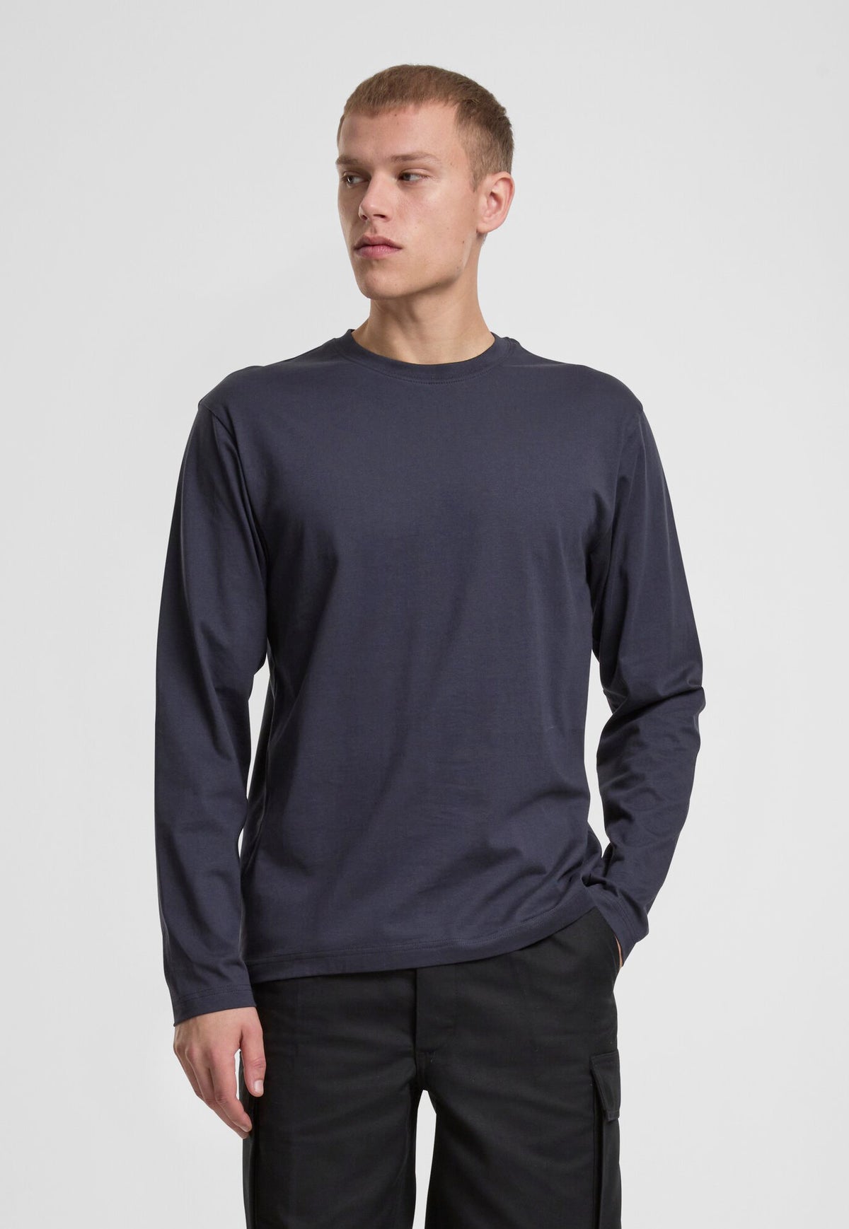 Brandit Premium tričko s dlhým rukávom, navy