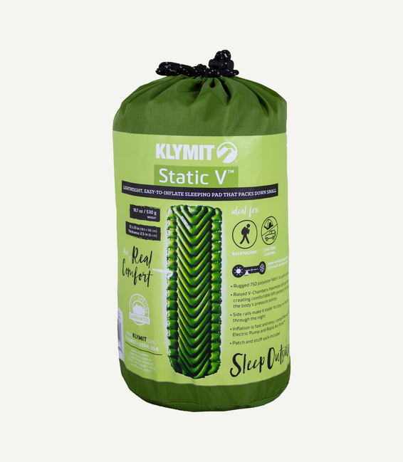 Klymit Static V Στρώμα Ύπνου, Πράσινο