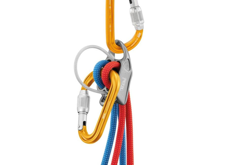 Petzl Attache HMS Καραμπίνα με Κυκλικό Προφίλ και Ασφάλεια Κλειδώματος, Κίτρινο