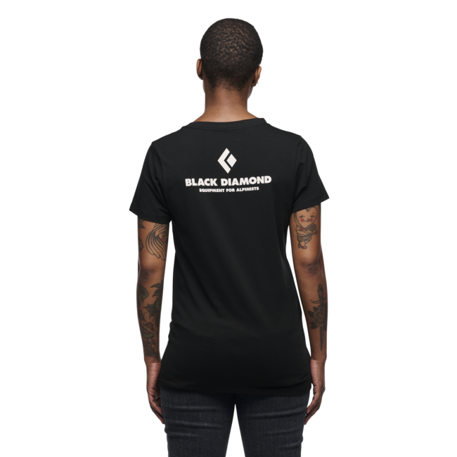 Black Diamond Equipment for Alpinists Μπλουζάκι Γυναικείο με Κοντό Μανίκι, Μαύρο