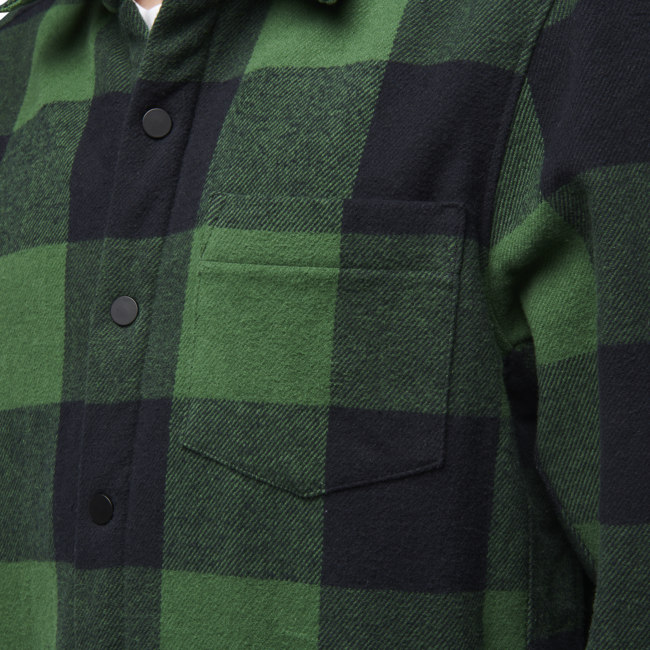 Black Diamond Project Lined Flannel φανελένιο πουκάμισο ανδρικό, palm green-black plaid