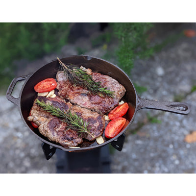 Origin Outdoors Χυτοσίδηρο Τηγάνι για Φωτιά, 31cm, 1,8L