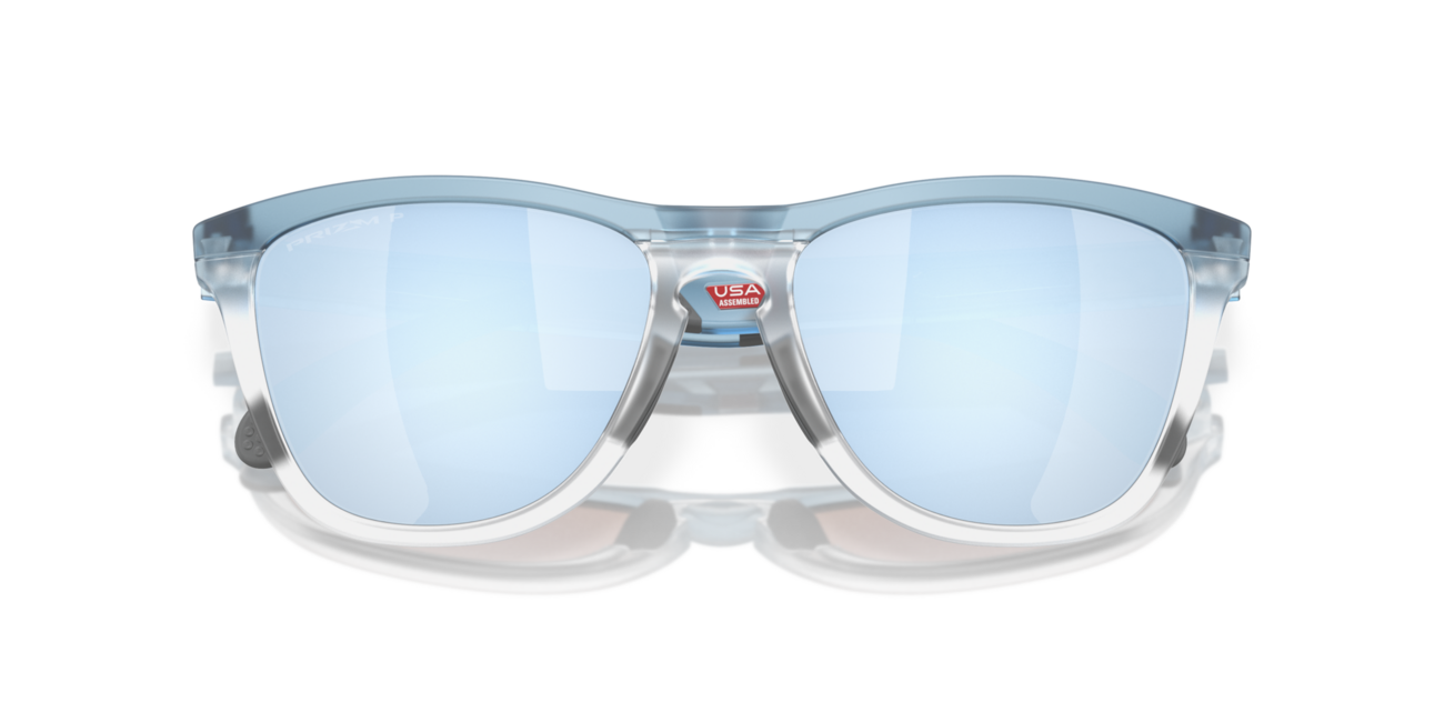 Oakley FROGSKINS RANGE Γυαλιά Ηλίου με σκελετό Trans Stonewash/Clear και φακούς Prizm Deep Water Polarized, 55