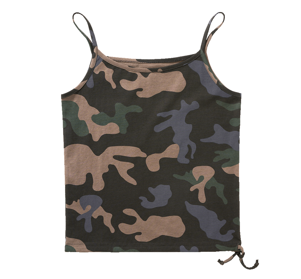Brandit dámske tielko s tenkými ramienkami, darkcamo