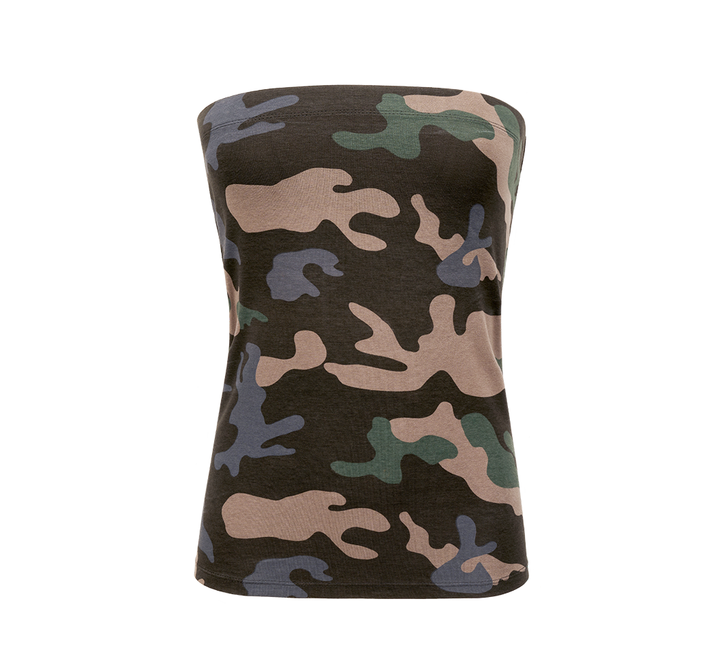 Brandit Bandeau dámsky top/sukňa 2v1, dark camo