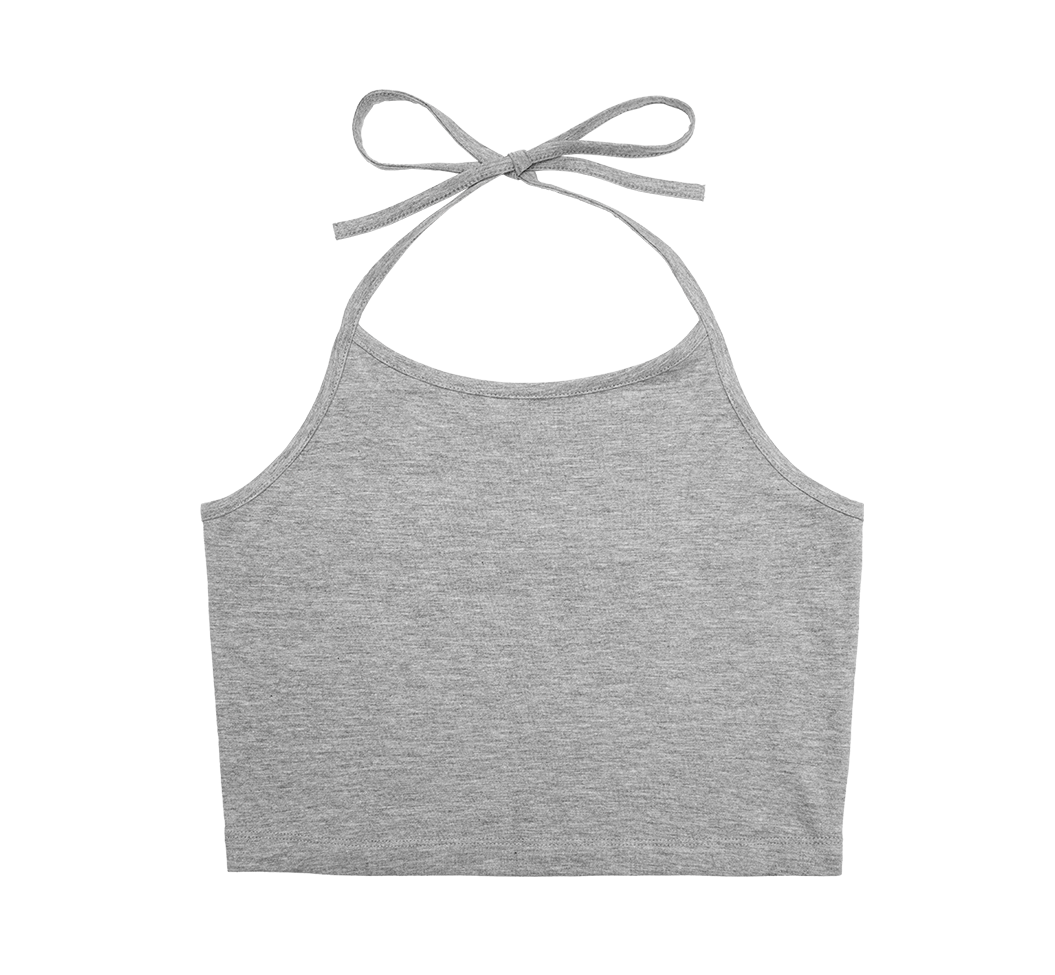 Brandit Neckholder dámske tielko, grey melange