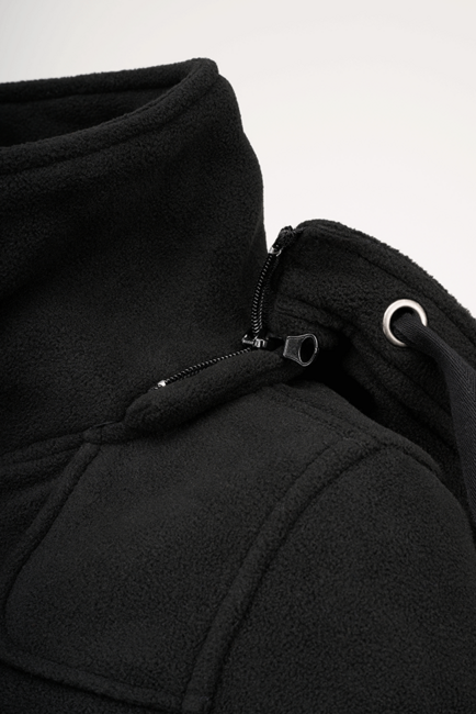 Brandit Square Fleece Μπουφάν Γυναικείο, Μαύρο