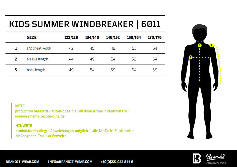 Brandit Summer Frontzip Windbreaker Μπουφάν Παιδική, Μαύρο