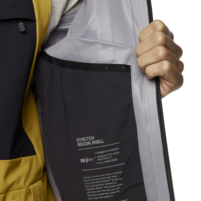 Black Diamond Recon Stretch Ski Shell μπουφάν σκι ανδρικό, amber
