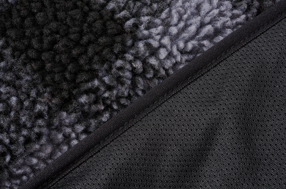 Brandit Teddyfleece Troyer Fleece Μπουφάν, μαύρο/γκρι