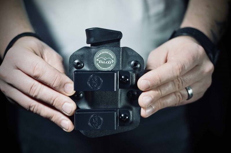 Falco F905 2021 Kydex Θήκη Οριζόντια για Ένα Μαγαζίνι Glock 17, Μαύρο, Αριστερά