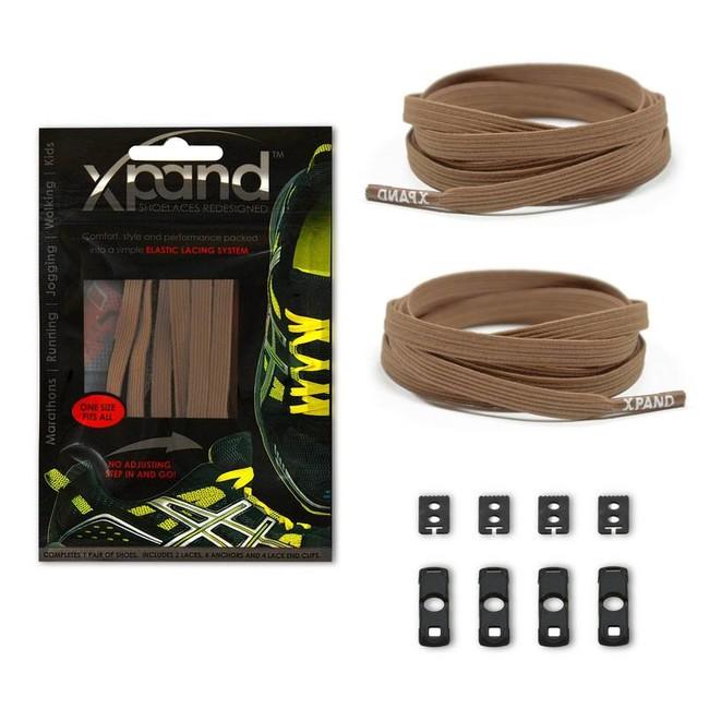 Xpand Elastic Ελαστικά Κορδόνια Παπουτσιών, Καφέ