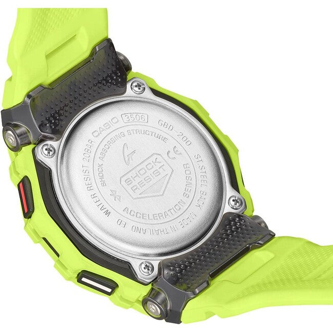 Casio G-Shock GBD-200-9ER Ρολόι, Μαύρο/Κίτρινο