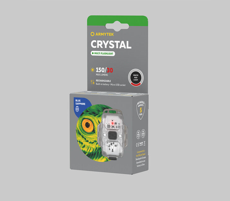 ArmyTek Crystal Μπλε φακός LED φορητός F07001B, μπλε, διάφανο
