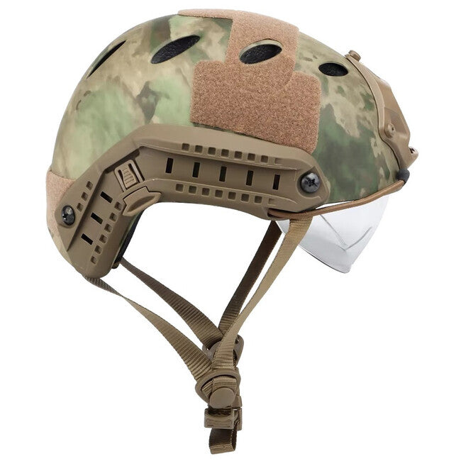 DRAGOWA Tactical Fast PJ Τακτική Κράνος με Γυαλιά Bolt, CP (χωρίς πιστοποίηση)