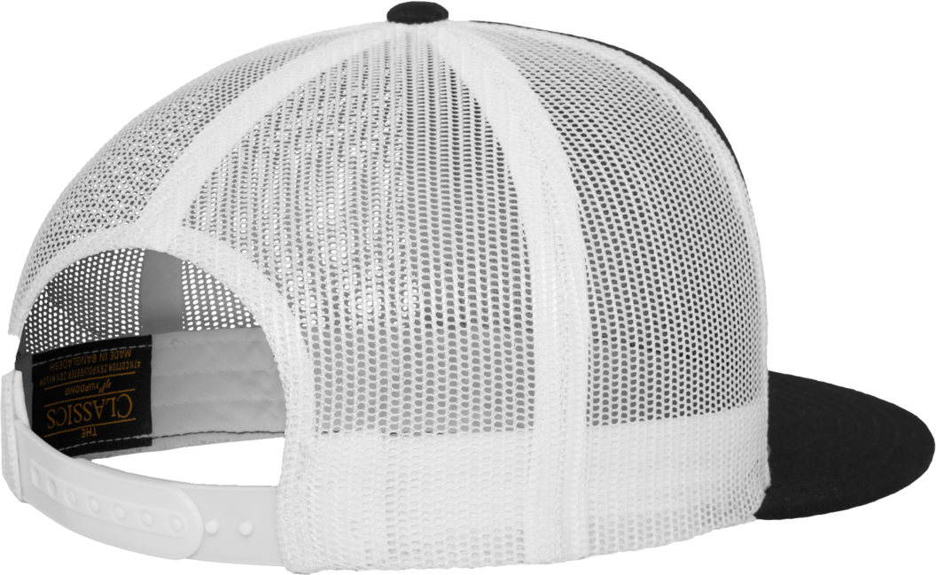 Brandit Classic Trucker 2-Tone σκούφος με ίσιο γείσο, μαύρο-λευκό