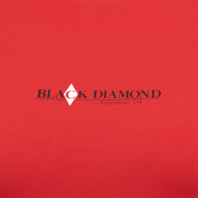 Black Diamond Heritage Wordmark μπλουζάκι γυναικείο με κοντό μανίκι, κόκκινο κοραλί
