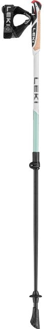 LEKI Spin Shark SL Ραβδοί Nordic Walking, λευκό-καπνώδες πράσινο-σκούρο ανθρακίτη, 100 - 130 cm