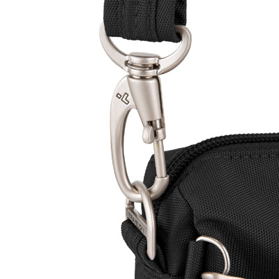 Travelon Classic Crossbody τσάντα ώμου ασφάλειας κατά των κλοπών, μαύρη